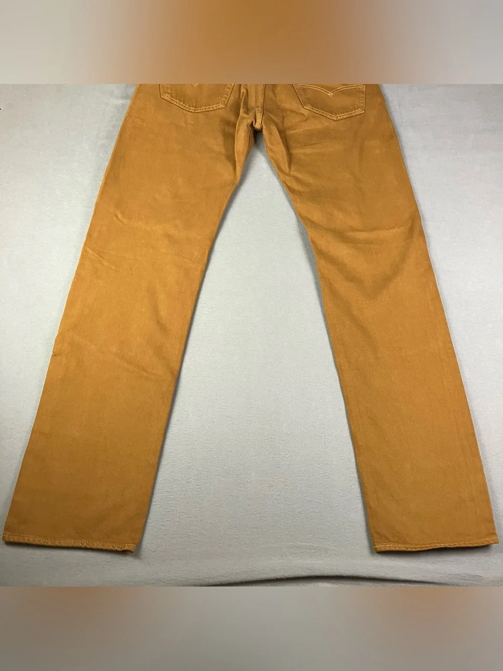 Levis 501 Original Jeans Men’s Size 32x34 Mustard Brown Button Fly NWT!